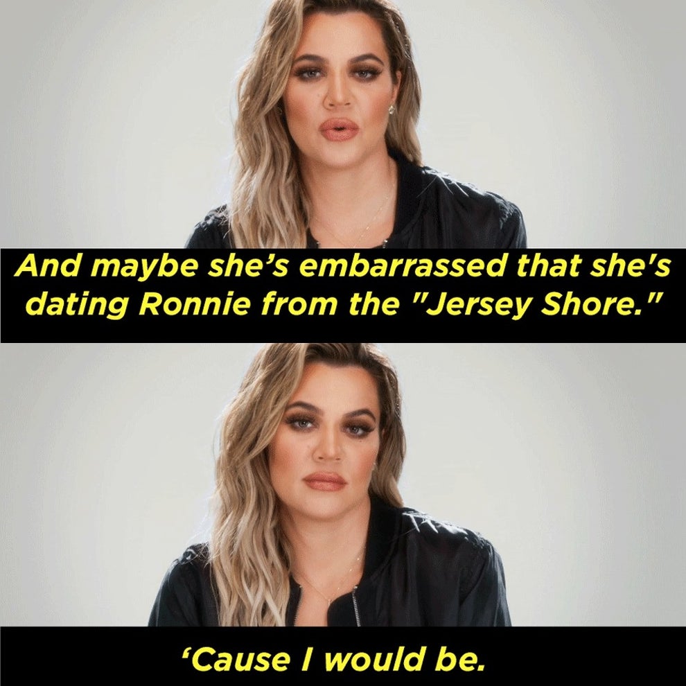 Khloé Kardashian Threw Shade At Ronnie From 