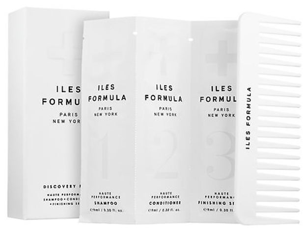 Iles Formula discovery pack will transform your damaged hair into silky perfection with its lightweight serum.