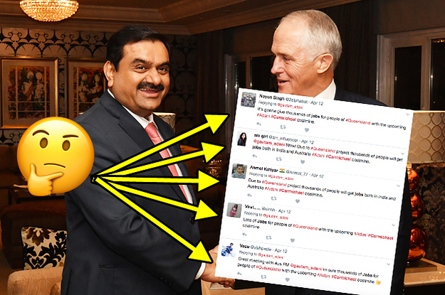 Image result for pro-Adani tweets