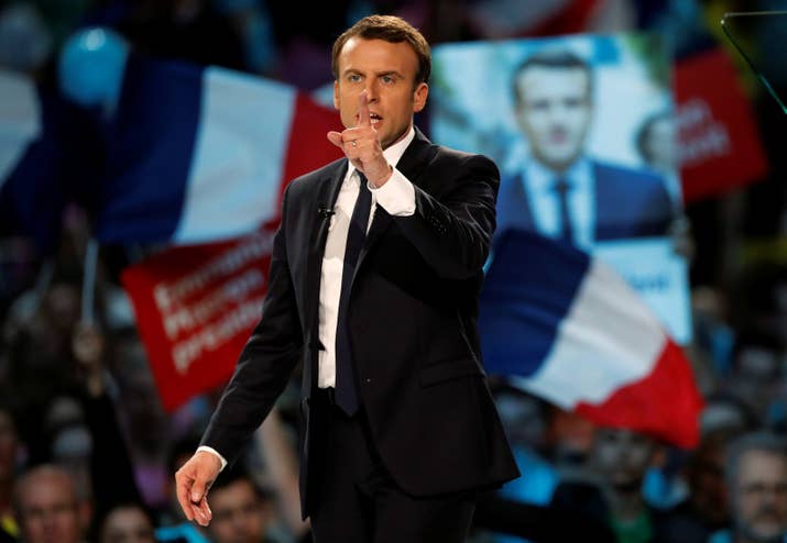 Macron is a centrist who would like you to know that he's neither left nor right, but ESPECIALLY not part of ~the establishment~. But that's not really true given his resume as a former investment banker, and his comment, for example, that 'young French people are needed who want to become billionaires.' He's also been criticized as a political weathervane without a coherent platform.However, if you've visited France recently and managed to go shopping on a Sunday, you can thank him for that.