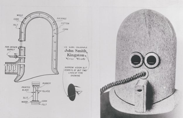 So, back to "The Isolator." This creepy helmet which sort of resembles a gas mask, was marketed as a tool to help block distractions.