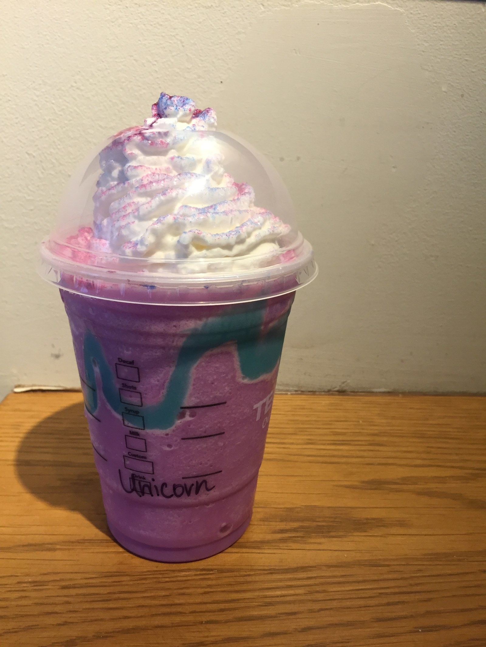 Starbucks Unicorn Frappucino Almost Out in Houston