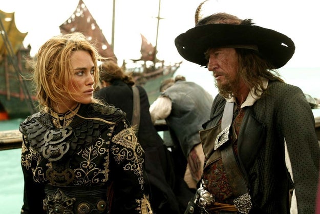 The last time we saw Elizabeth Swann was a decade ago (YES, it's been that long) in the franchise's third installment,
 Pirates of the Caribbean: At World's End.