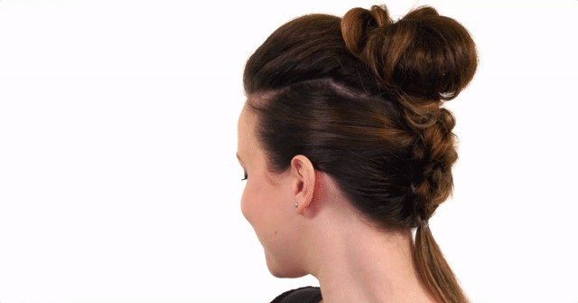 There are a few different ways to try a fauxhawk look, but we're a big fan of the braids + bun version. With awesome height, interesting texture, and fun details, it's a style you can rock anywhere, anytime. Check out this tutorial and give it a try.