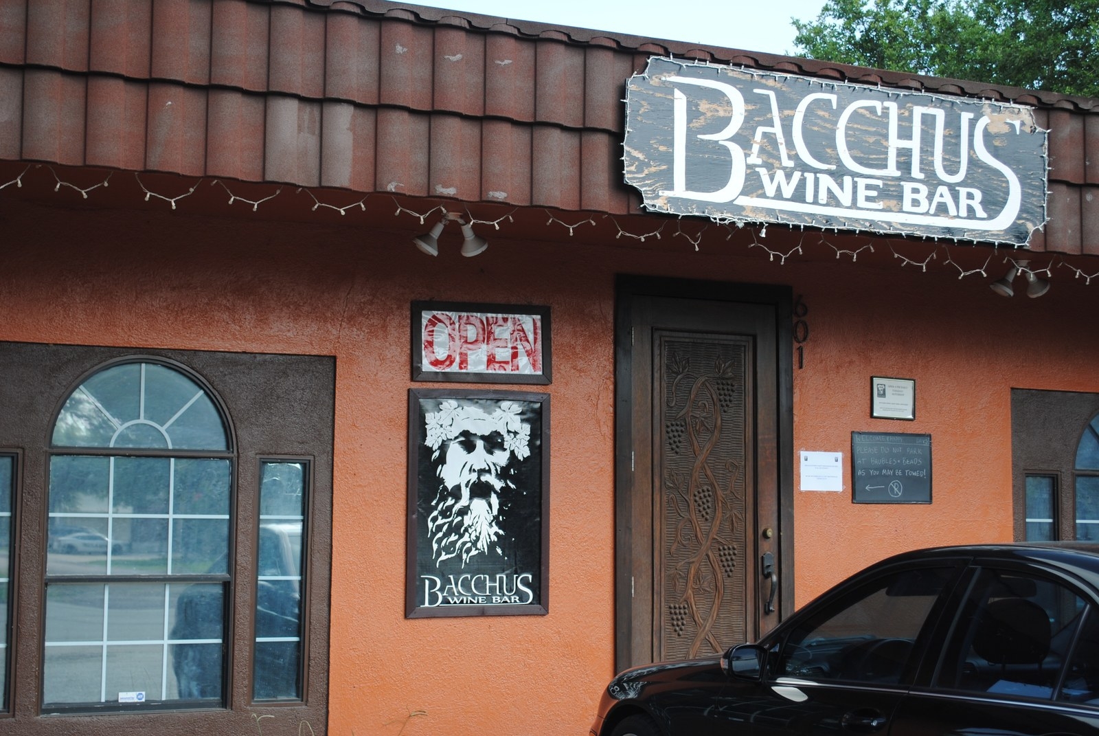 Located in League City, Bacchus features a great menu and wine selection that will satisfy even the snobbiest of relatives. There is a 100 year old oak tree that spreads out over a spacious back patio. If you're there on the right night, they'll even have live music!