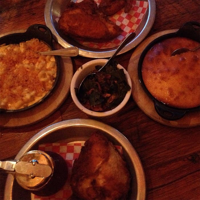 Two words: Fried. Chicken. The best chicken in the city. Enough said.