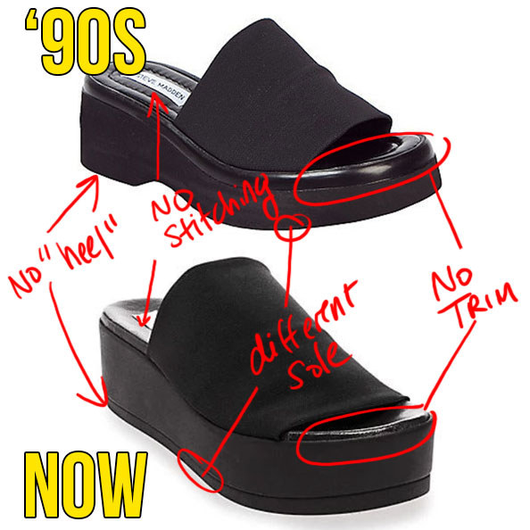 Steve madden slip online ons 90s