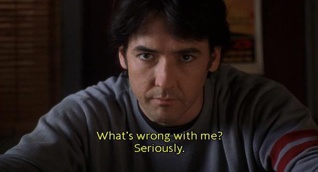 Rob (John Cusack) in High Fidelity