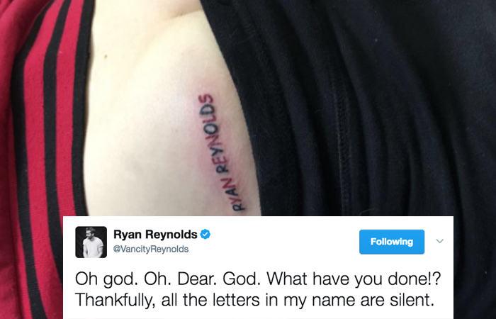 Top more than 72 ryan reynolds tattoos latest  thtantai2