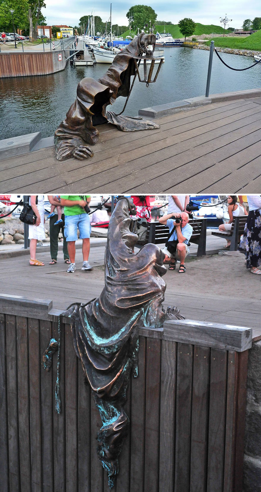 Found in Klaipeda Lithuania, Is based on a Lithuanian Folk law legend.