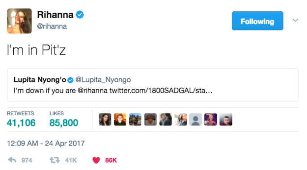 It took a couple of days, when we thought our hopes and dreams were nothing but wishful thinking... but Rihanna finally popped up on the TL.