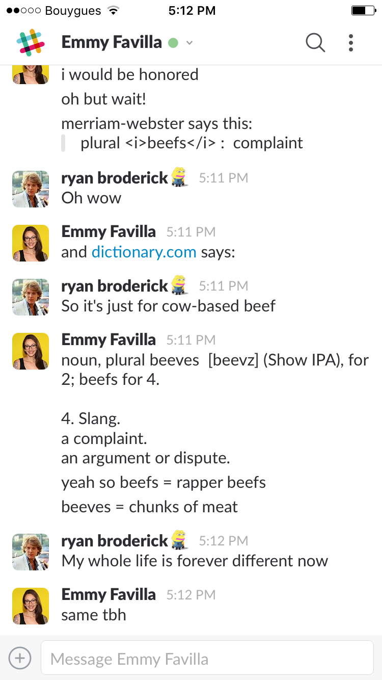 Apparently The Plural Of The Word Beef Is Beeves For Some