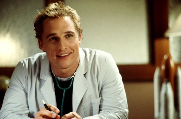 Steve (Matthew McConaughey) in The Wedding Planner...