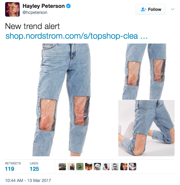 Topshop Releases Clear Plastic Jeans and Nobody Knows What to Wear Under  Them - WORLD OF BUZZ