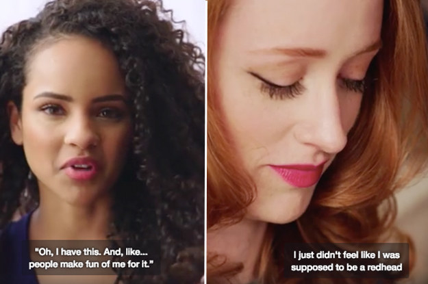 The video features one women of color and three white women reflecting on their past hair woes and how they've come to love their hair.