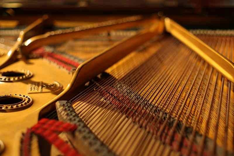 Every piano has over 200 strings that are made out of steel, and each one can hold about 200 pounds of tension individually.