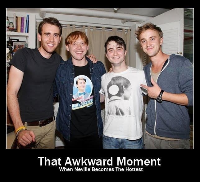 Longbottoming nounThe sometimes slow, sometimes overnight, always surprising transformation of someone, usually a man, from decidedly unattractive to hot as hell a la Matthew Lewis, the actor who played Neville Longbottom in the Harry Potter film series.