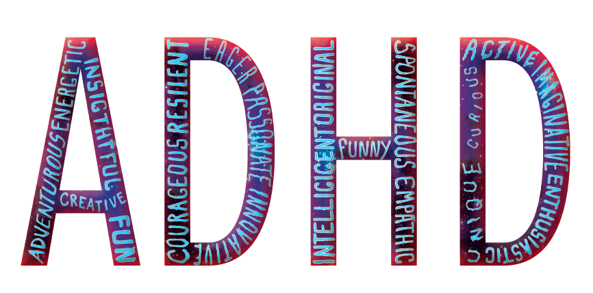 With this gif, embedded within the acronym for attention deficit hyperactivity disorder, there are qualities that a child with ADHD can possess. And these qualities, are also normal for children who aren’t diagnosed with the condition. With this image, the creator might have been trying to highlight, to shout (since the lights light up), that many of the qualities that are considered to be of an ADHD background, are not all unacceptable. Within what we have studied concerning ADHD, some of the ways that children with ADHD can express themselves are with aggressive behaviors, hyperactivity, inattention and noncompliance. The degrees of these can vary. For example, the word ‘fun’ is easily distinguishable in the gif and this can mean that someone with ADHD enjoys having fun as much as the next person, but the extent to which they express their fun can be of high levels. They can feel eccentric for a long time. Nonetheless, ADHD differs for different people (as ADHD not only affects children).
