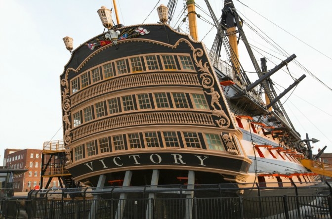 This Royal Navy museum in Portsmouth is 100 minutes away from London. Here, you can visit three different attractions - The National Museum of the Royal Navy, HMS Victory, and the HMS M.33. The museum has several galleries and a sail from the HMS Victory from the Battle of Trafalgar. The HMS M.33 is also nearby. It was launched in 1915 and is one of the only ships still available to the public from WWI. You can even see the HMS Victory on your day trip to Portsmouth. She was launched in 1765. You can actually board and tour the boat! Kids will love it.