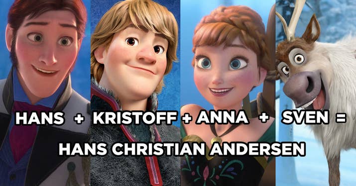 Hans, Kristoff, Anna y Sven, para ser más específicos. Es más, di el nombre de los cuatro rápido y en voz alta.