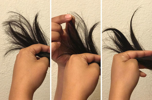 Using it to hide split ends.