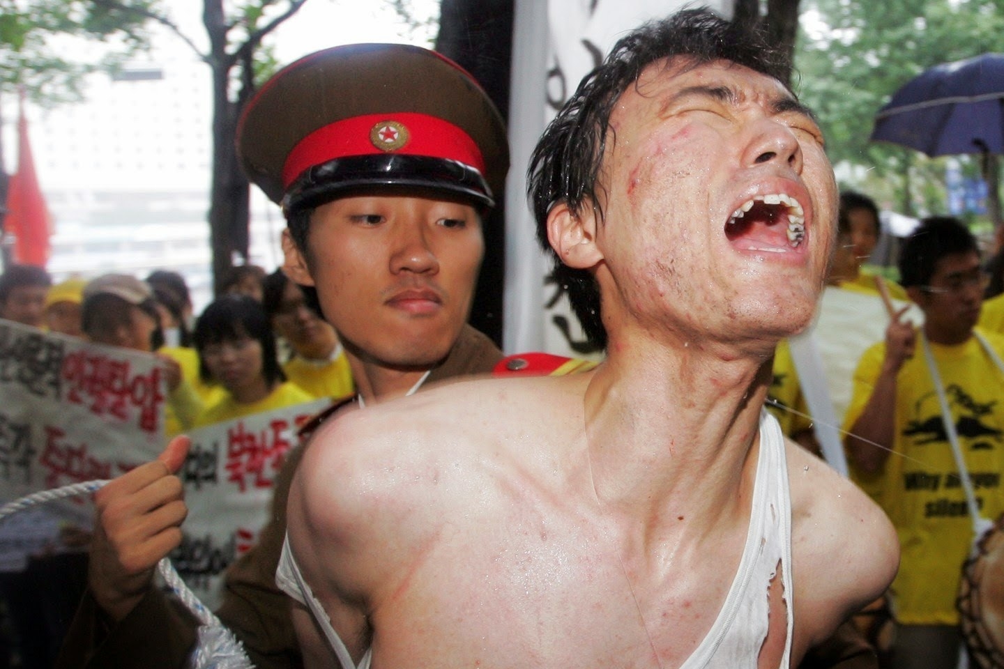 North Korea is perhaps, one of the worst countries in the world in terms of human rights that still practices torture as punishment for both political and common crimes. North Korea is a dictatorship and communist state that is isolated and completely separate from the rest of the world. As such, the country does not abide by international laws and has no intent on changing its ways to satisfy these norms across the world. Torture in North Korea is, therefore, legal as there are no domestic or international laws in place that forbids this practice. The country has several prison camps dedicated to those who have been accused of committing a crime, even without subject to a fair trial. These camps are known for imprisoning three generations of a family for one member's crime in punishment ("Voices of the damned..." Daily Mail) Prisoners—including those who are born in the camp—are either detained for the rest of their lives in internment camps or sentenced to long-term. The conditions in North Korea prisons are harsh and prisoners are subject to cruel torture and inhumane treatment. They are forced to work in slave labor and if not done correctly, too slow, or an order is disobeyed, these prisoners are beaten or tortured. Forms of torture include ordeal by pigeon torture, forced miscarriage by harsh labor, watching public executions, starvation results in eating live insects and animals, and being used as punchbags. Life in the North Korean camps is, therefore, both mental and physical torture. Prisoners are forced to live in poor and unstable life-threatening conditions. (Tiffany)