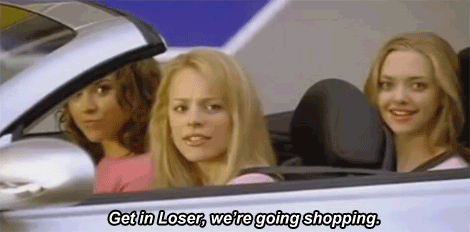 "In Mean Girls when Cady sees Aaron playing football and waves, then Regina invites her to shop with the polite words 'get in loser, we're going shopping.' She leaves and Aaron's like... um ok." –susiehunter_8