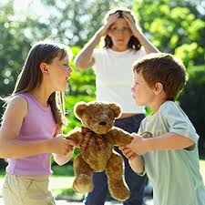 Sibling conflict during middle childhood is to be expected! But what developmental changes can affect conflict and how can parents help to mediate it? Before getting overwhelmed by children's quarrels like the mom in the picture above, read what we have to say about it! As children grow older, they come to understand what their strengths and what their weaknesses are. This ability can lead to social comparison and often, power differences within a sibling relationship. Power differences, along with continuous social development, allows for siblings to engage in manipulation. As children grow older, their cognitive abilities also continue to develop; children's vocabulary broadens and the language used during conflict becomes more complex. It is important to note that conflict is not always negative, and can even teach children to problem solve, as children engage in conflict resolution. As a parent, it is important to encourage problem-solving when conflict occurs. It is also important for parents not to engage in high levels of conflict, as this can lead to an increase in conflict among siblings.