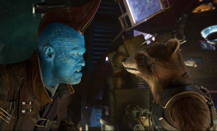 Yondu (Michael Rooker) and Rocket (voiced by Bradley Cooper).