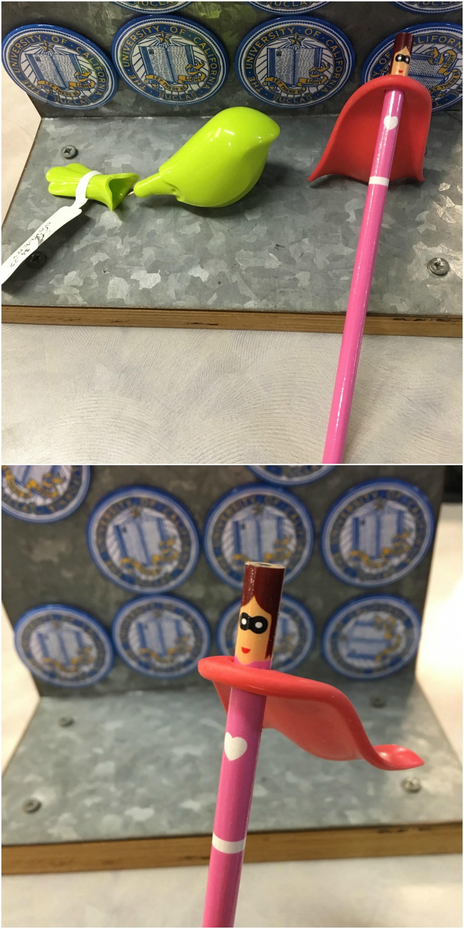 Here to save your grades!*Note: the cape is not an effective eraser.
