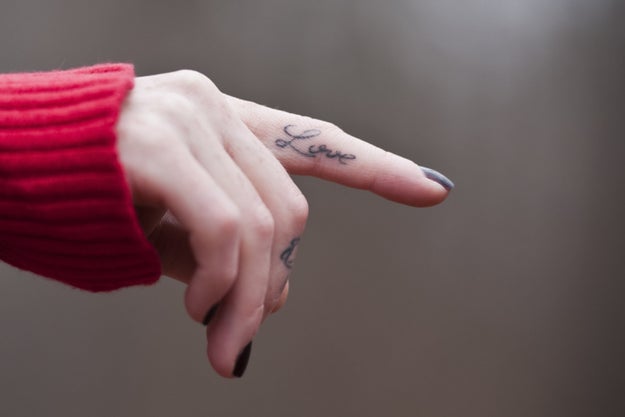 And while finger tattoos aren't new, the delicate hipster finger tattoo has definitely become A Thing, especially on Pinterest and Instagram.