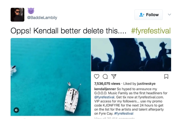 People Are Dragging Kendall Jenner And Other Models Who Promoted The  Disaster That Is Fyre Festival