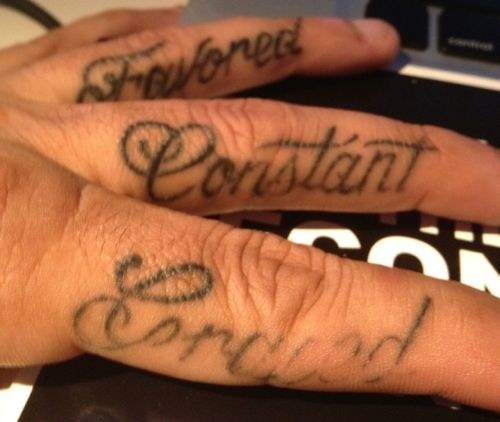 Bad News, Y'all: Those Trendy Finger Tattoos Don't Age Well