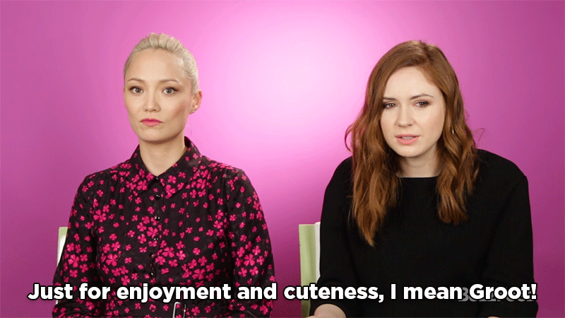 Karen: If I'm being practical about it, you have to choose Thor, but like, just for enjoyment and cuteness, I mean, Groot! Pom: Maybe you can put yourself in the tree and you can swim. Like a boat? Zoe: Baby Groot! Come on! We'd be building coconut trees and pissing off all the animals on the island. Michael: Baby Groot's a better dancer! The entertainment quality would be of value. Thor talks way too much, first off. Baby Groot, you understand exactly what he's saying to you when he talks to you. Dave: If you don't wanna be stuck somewhere with Baby Groot, then you're just a horrible, horrible person. Kurt: Baby Groot. You might be able to get off that island. Thor ain't gonna do much with a hammer, I don't think.