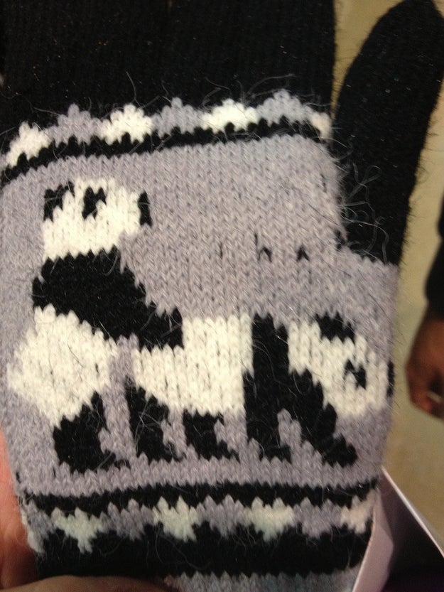 When they sold these gloves with the very appealing design of two pandas getting it on.