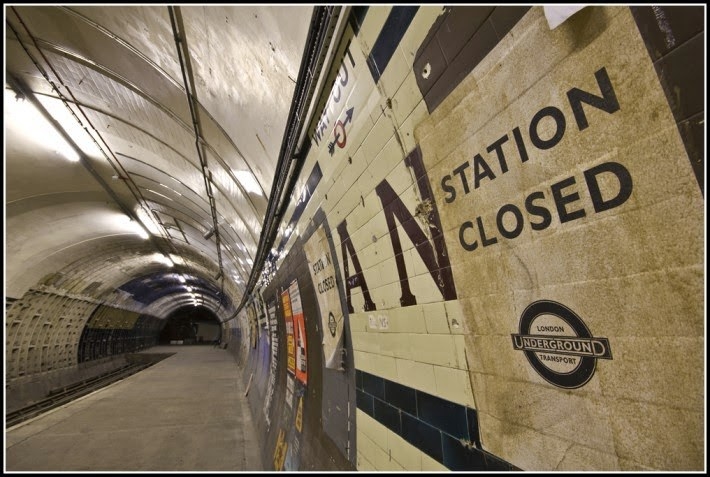From Churchill's war bunker to Clapham South there are many forgotten stations frozen in time. Some still have advertisements from the period.