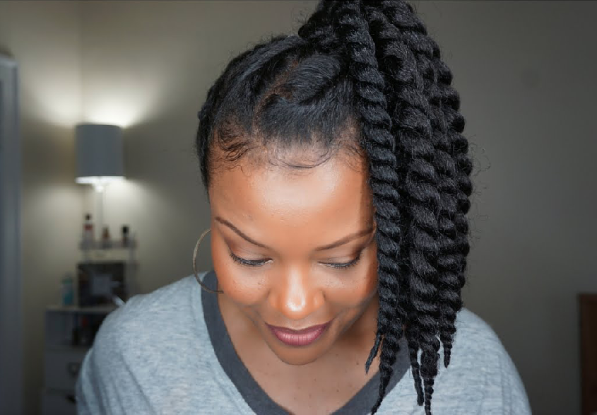 CLASSY & SUPER EASY PROTECTIVE STYLE, Natural Hair