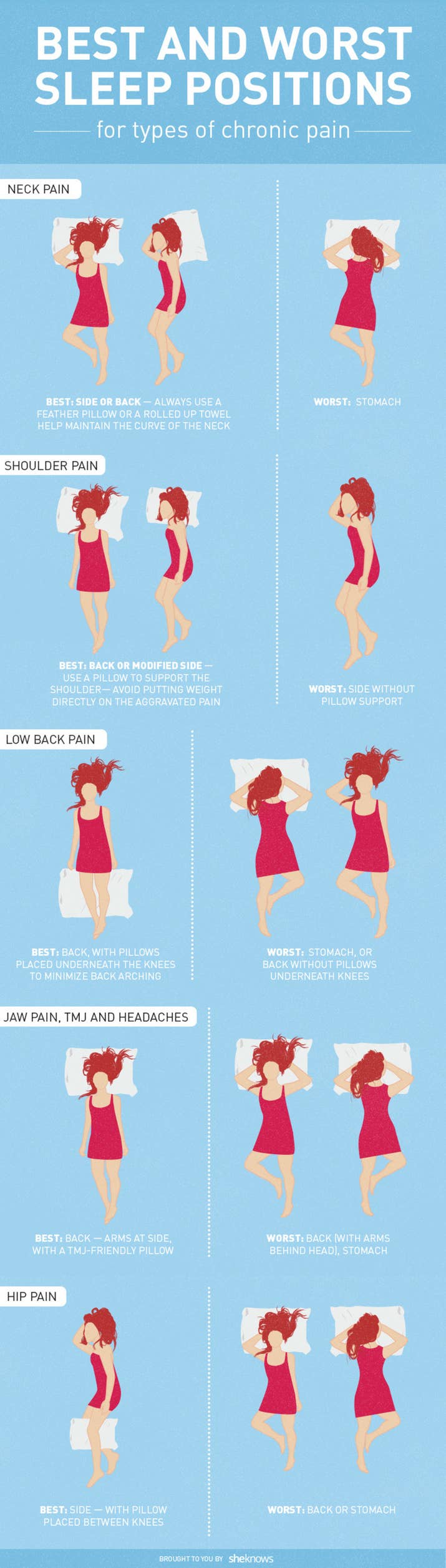 Lying in bed is supposed to make your body feel comfy. Become a master of optimal sleep positions.