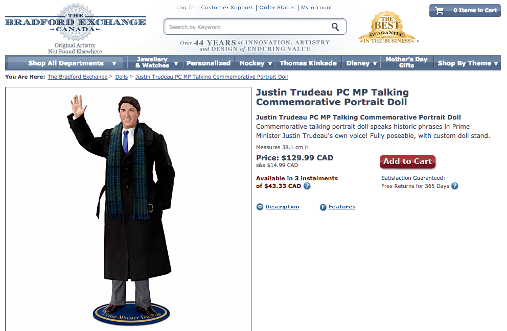 bradford exchange dolls canada