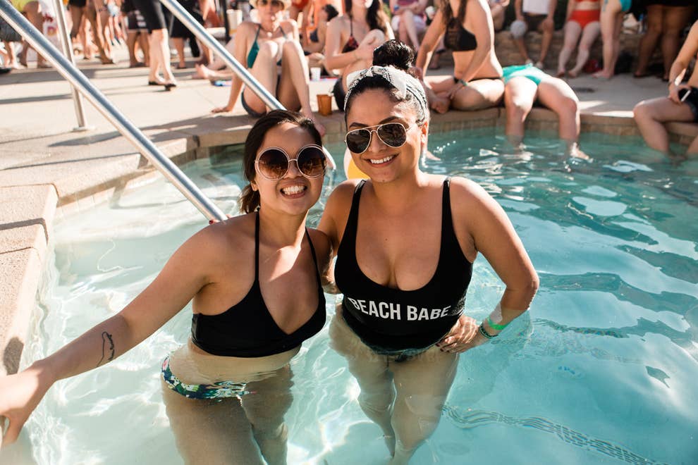 Party lesbian pool