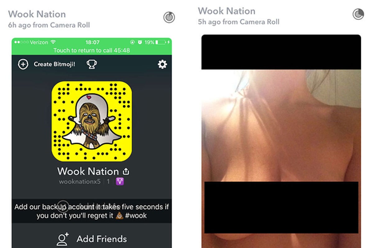 Accounts sex snapchat Wish Snapchat