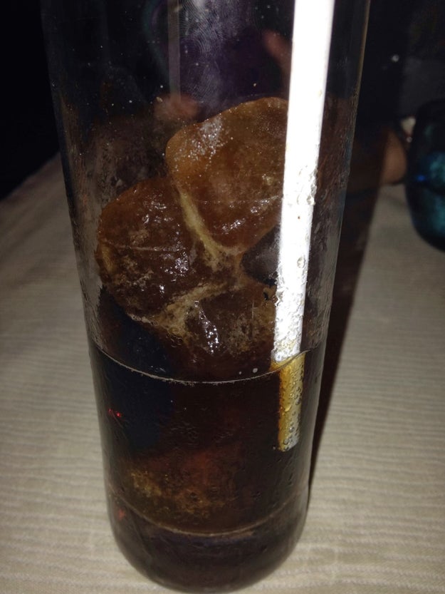 The bar that serves Coke with ice cubes made from Coke, so your drink doesn't get watered down when they melt.