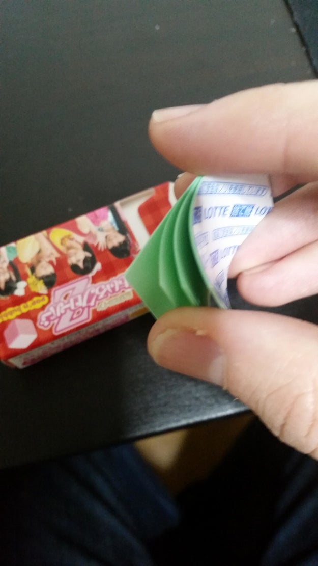 The Japanese chewing gum that comes with tiny Post-it style papers so you can throw it away when your all chewed out.