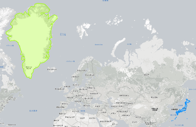 今までずっと騙されてた 地図ではわからない 本当の国の大きさ