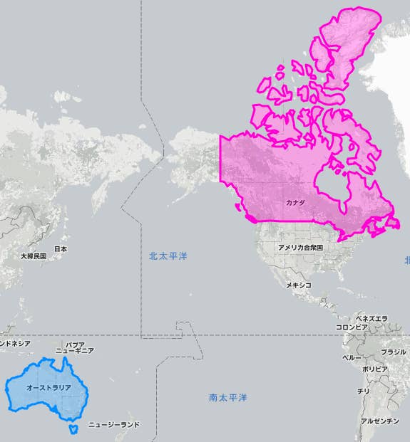 今までずっと騙されてた 地図ではわからない 本当の国の大きさ