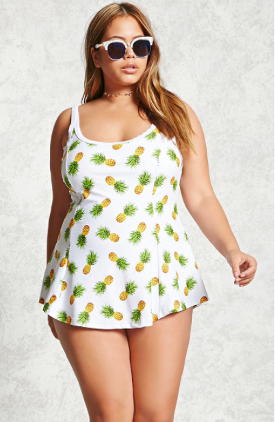 A pineapple swim dress that is too cute to pass on.