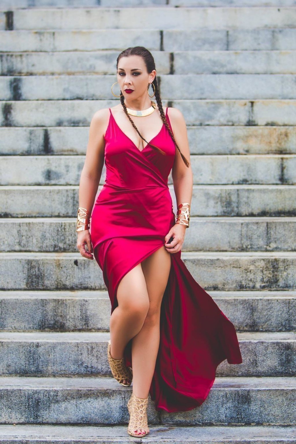 Buy Label RITU KUMAR Red Printed Short Dress at Amazon.in