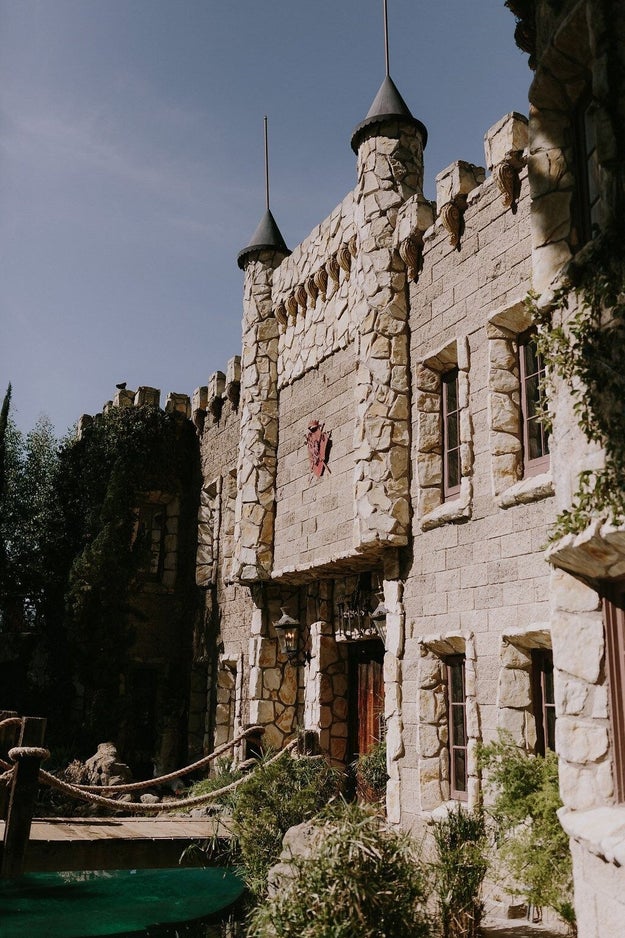 Exhibit B: Their positively Hogwarts-esque wedding venue, Hollywood Castle in Los Angeles.