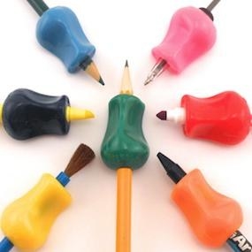 Admit it: your pencil looked cooler, and so did your handwriting with these squishy accessories.