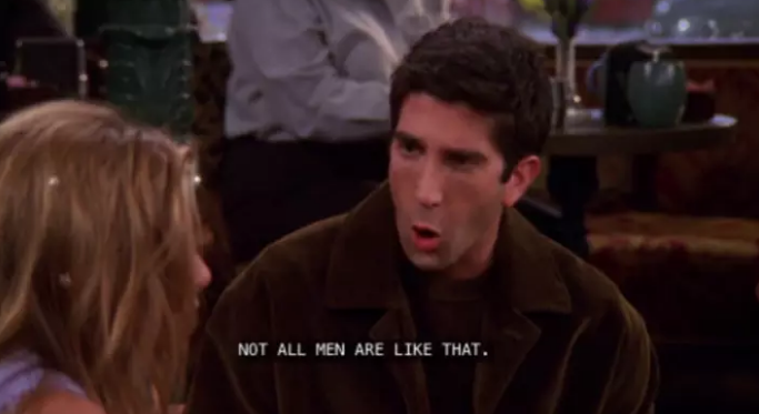 Friends Ross Geller Calm Sign GIF